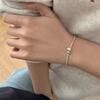925 Silver Round Bead Heart-Shaped Snake Bone Bracelet For Women's Fashion Korean Version New Bracelet Wedding Jewelry