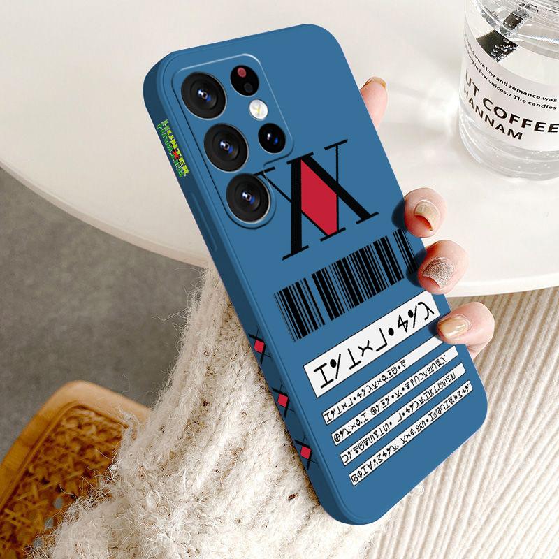 

Анимация Hunter×Hunter для Samsung S24 S23 S22 S21 S20 Fe S10 Note 20 10 Ultra Lite Plus Liquid Left Rope Phone Case Samsung S23