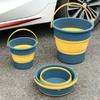 Portable Folding Bucket Multifunctional Thickened Silicone Bucket for Car Washing and Fishing Camping Folding Bucket