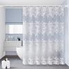 Durable EVA Waterproof Shower Curtain Mold-proof Translucent Bath Curtain Thick No Drilling Door Curtain Dormitory