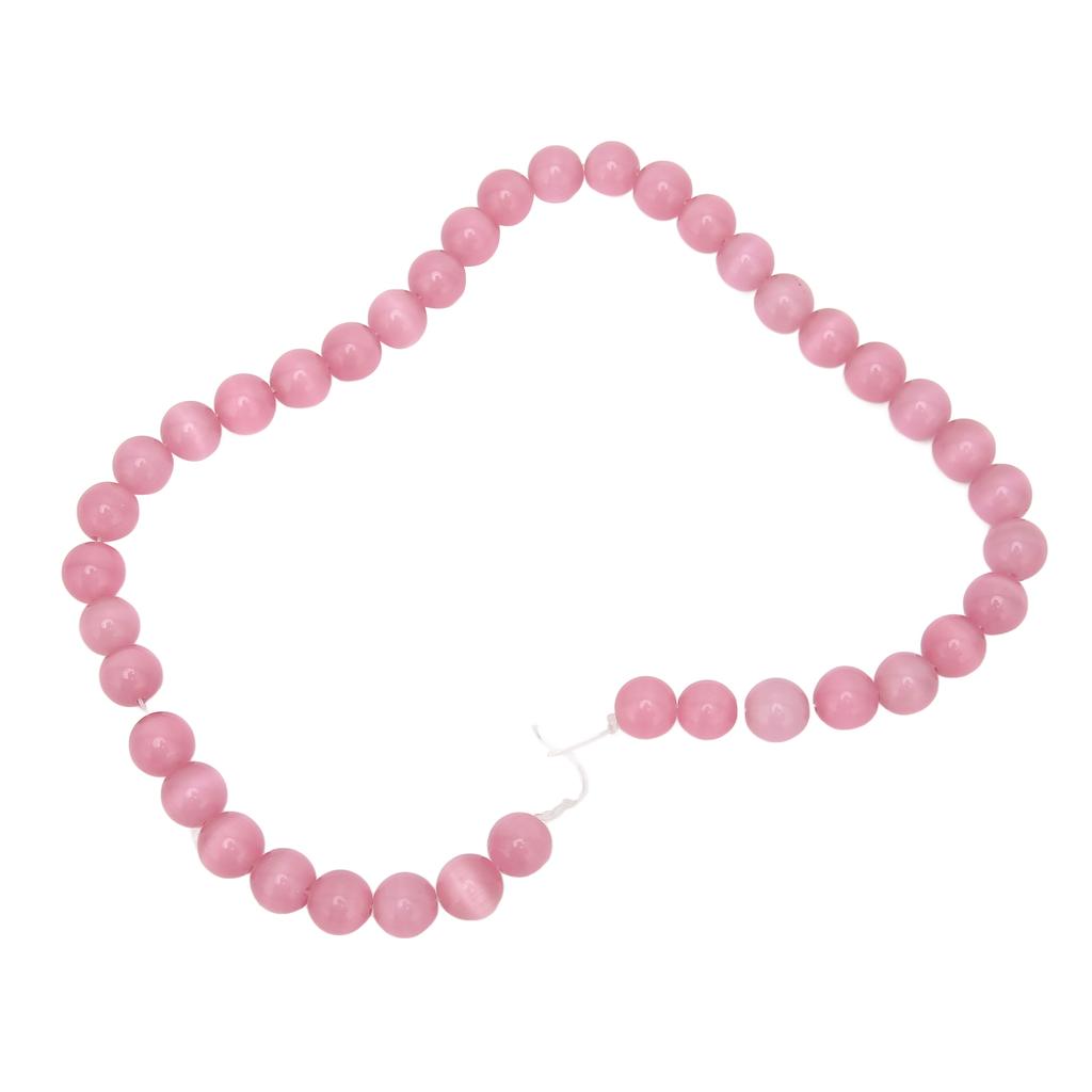 DIY Beads Glossy Smoother Excellent Polishing Cat s Eye Beads for DIY Crafts Bracelets Necklaces Earrings RingsPink