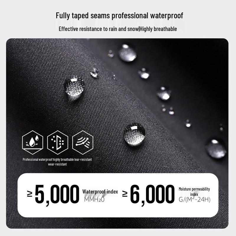 Camel 3-in-1 Down-Lined Waterproof Hiking Pants