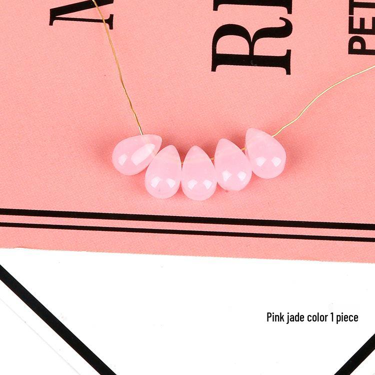 Szklana Zawieszka Kropelka Płatka Zestaw do DIY Kolczyków