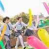 100 Pcs Rocket Balloons with Pump Colorful Long Rocket Balloons with Whistling Noise for Birthdays Events Party Supplies