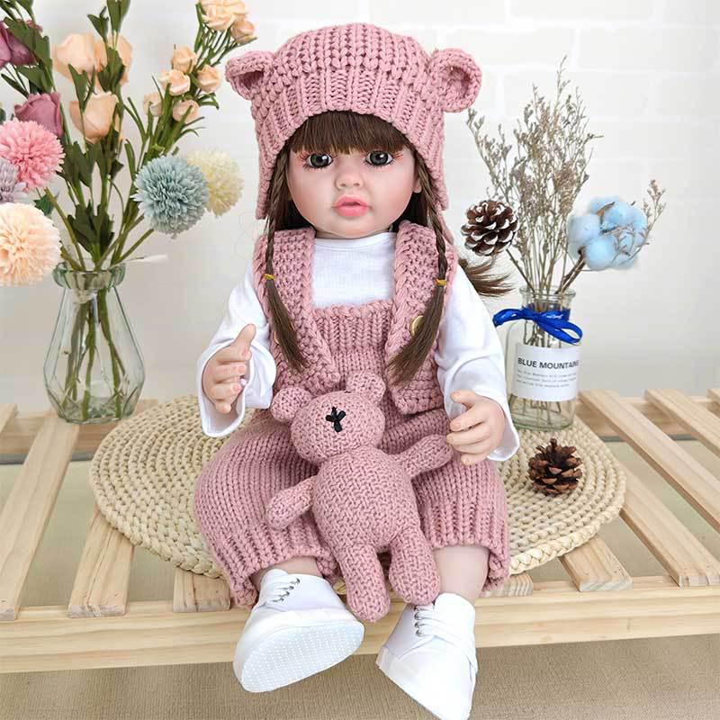 

55cm Reborn Baby Doll Dress-Up Toy - TikTok Style Birthday Gift Clothes Only