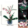 Building Blocks Orchid Flower Bouquet Set Artificial Plant Construction Toy for Home Decor & Gift Giving