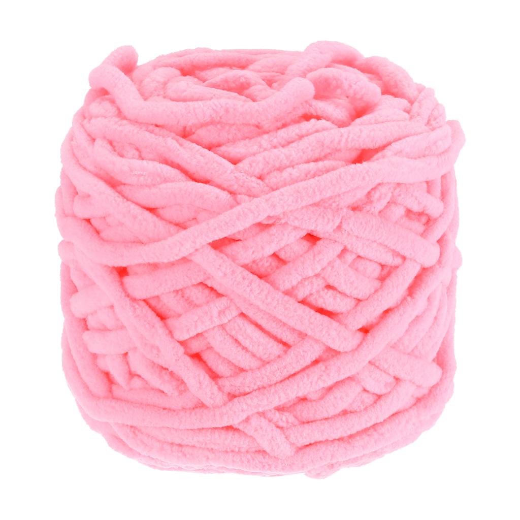 Chenille Chunky Yarn Plush Bulky Thick Fluffy for Crochet Soft Velvet Blanket for Sweater Hand Knitting Crocheting 45 M/49 Yard