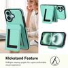 For iPhone 16 Plus Magnetic Case TPU+PU Leather Phone Back Cover with Detachable Card Holder