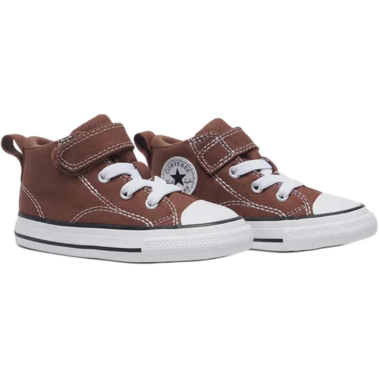 Converse Chuck Taylor All Star Mid TD Malden Street - Bear Nap Brown Baby Sneakers White Black A11524C