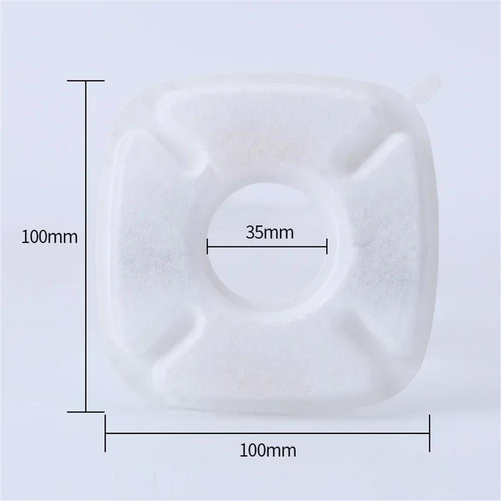 

Replacement Activated Carbon Filter For Dog Cat Square Water Drinking Fountain Dispenser Replaced Filters Flower Accessories 6pcs білий