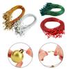 Pack of 200 Ornament Hook with Clip Locking Christmaas Pendants Hangers Fasteners for Holiday Decorations Pre Cut String