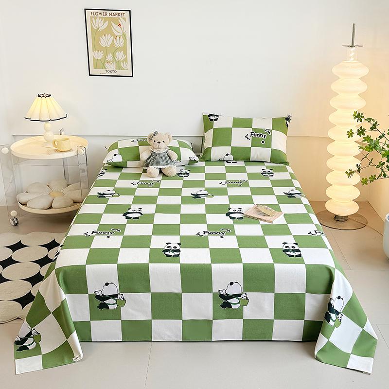 Cotton Thick Bed Sheet 1pc Flower Series Double Top King Sheets for Girls Boys Kids Single Queen King Size Bed Linen