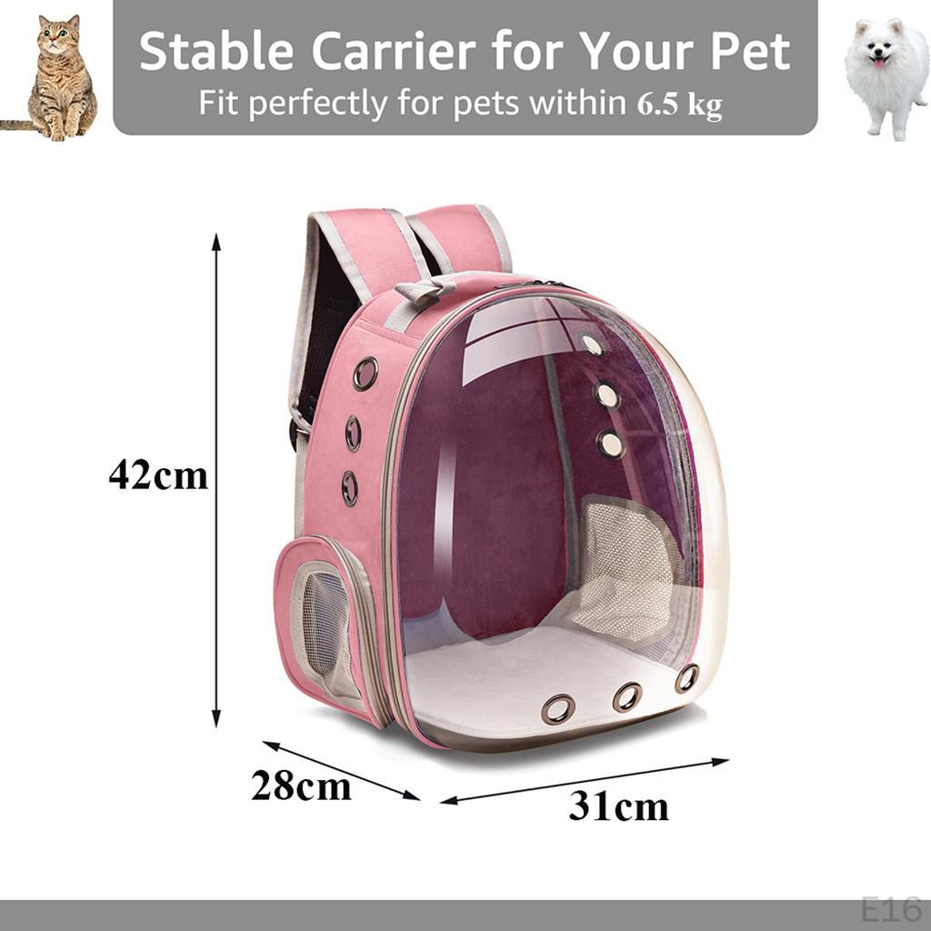 Cat Carrier Backpack Breathable Transparent Puppy, Premium Waterproof Pet