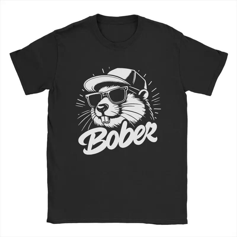 Casual Bobr Kurwa Funny Polish Beaver for Round Neck 100% Comade in Australia T-Shirt Men High End Men's