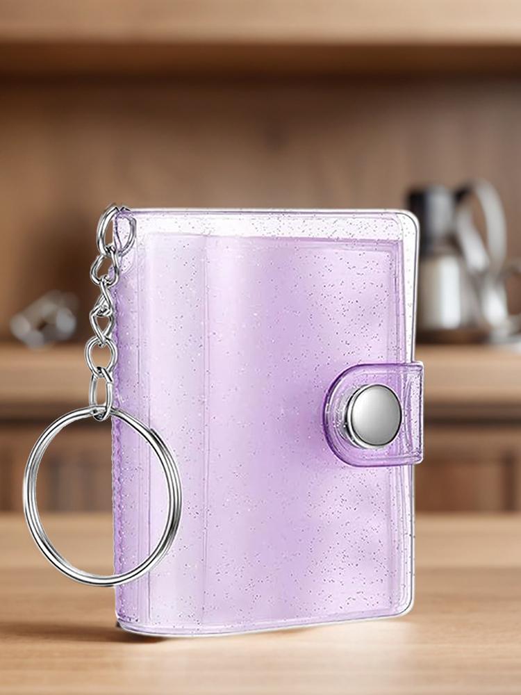 12stránkový Mini fotoalbum Klíčenky Dámské Malé Album na instantní fotky Přívěsek na klíče ID Fotka Vkládací Kapsa Klíčenka