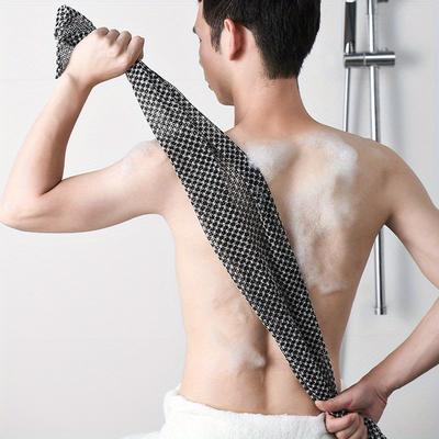 Exfoliating Washcloth Back Scrubber for Shower for Men Multi-Function Foam Bath Towel Ultra-Long Exfoliating Towels