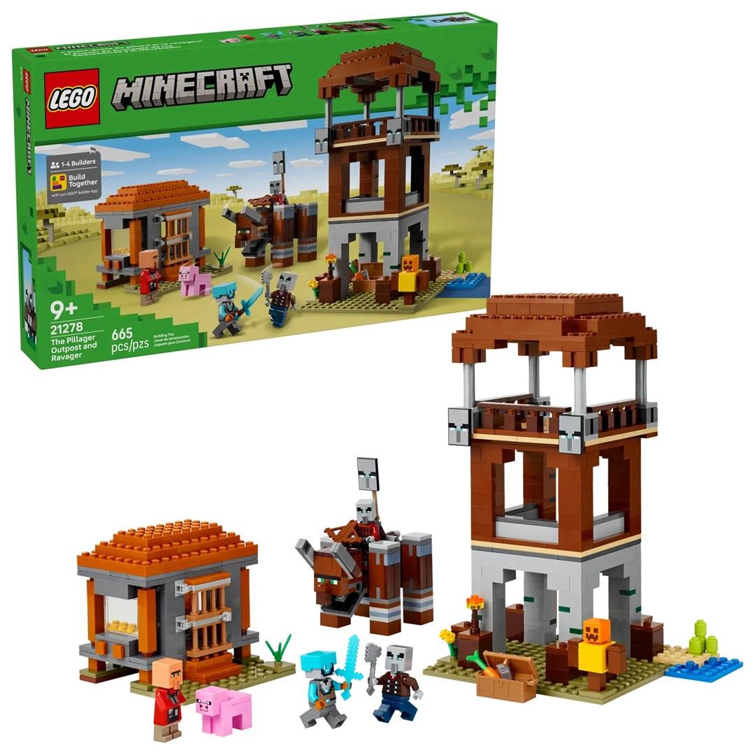 Lego Minecraft 21278 L'Avamposto dei Predoni e il Predatore
