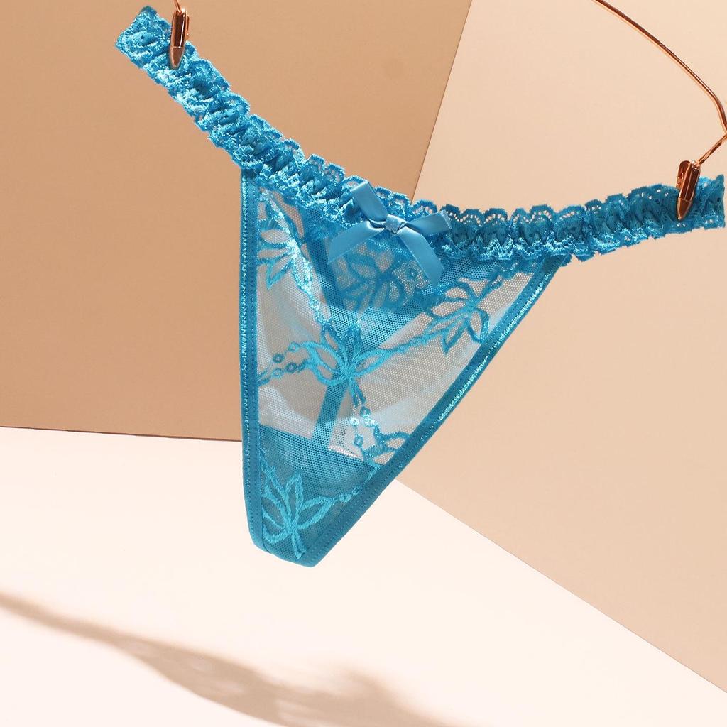 Ultra-Thin Transparent Japanese Low-Rise Thong with Soft Cotton Crotch