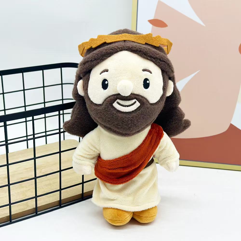 Latest Jesus Cotton Doll Doll Kawaii Stuffed Plush Toy Handmade Doll Cartoon Anime Cute Children's Birthday Gift Fun Doll