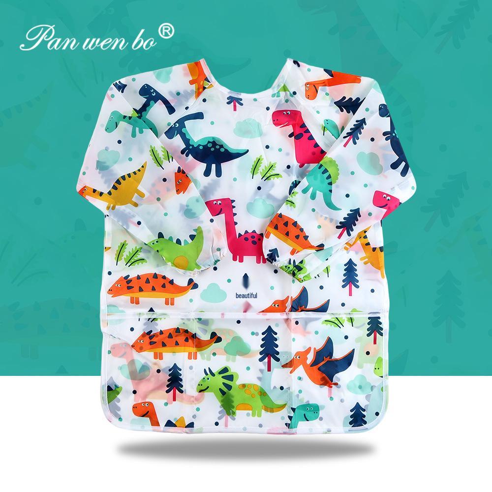 Children's Long-Sleeve Art Smock & Bib - Anti-Stain for Early Education and Kindergarten