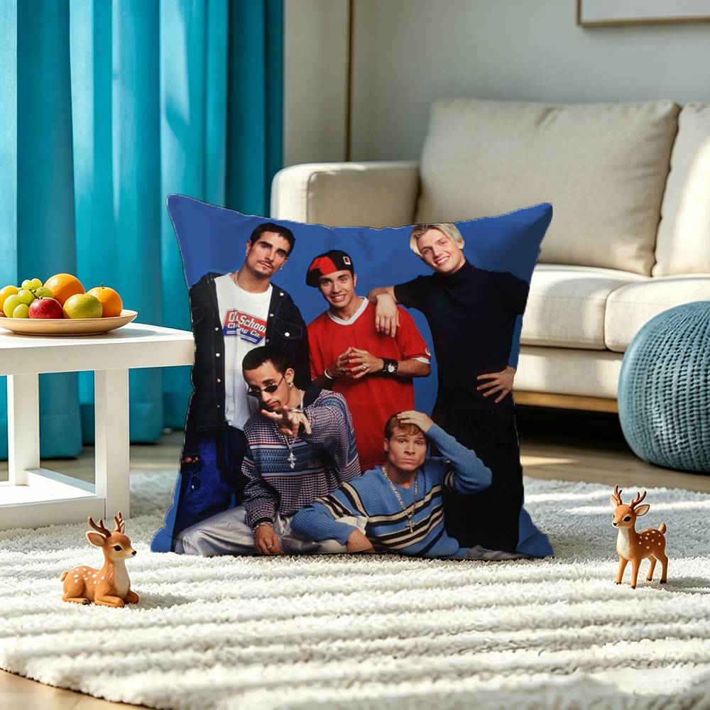Rock band B-Backstreet boys Pillow Case Square Double-Sided Sofa Cushion Cover Bedroom Bedside Pillow