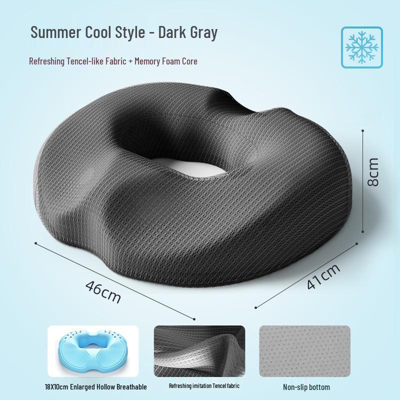 Comfortable Anti-Slip Seat Cushion for Office & Wheelchair - Relieves Pressure & Supports Posture