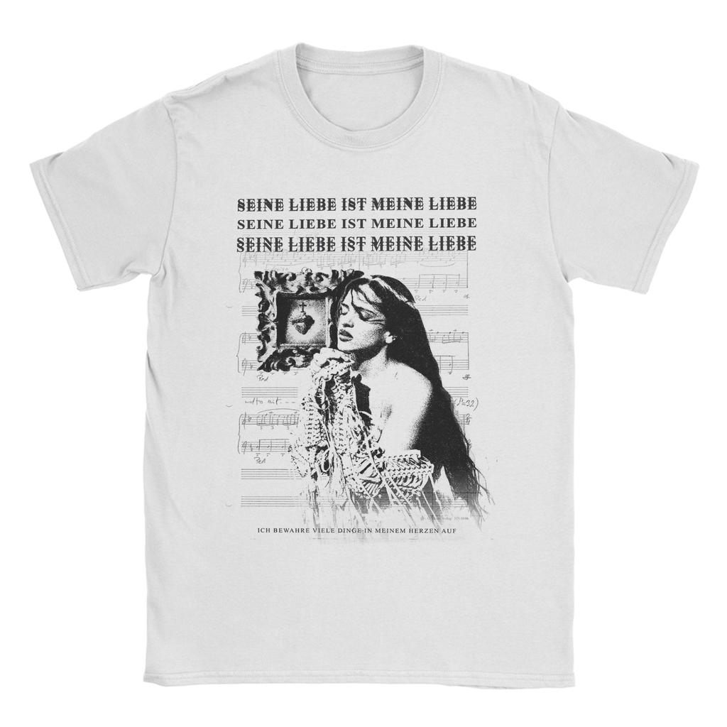Singer Rosalia LUX Text TShirt for Unisex Funny Cotton Tee Shirt Round Neck Short Sleeve T Shirt Printing Clothing