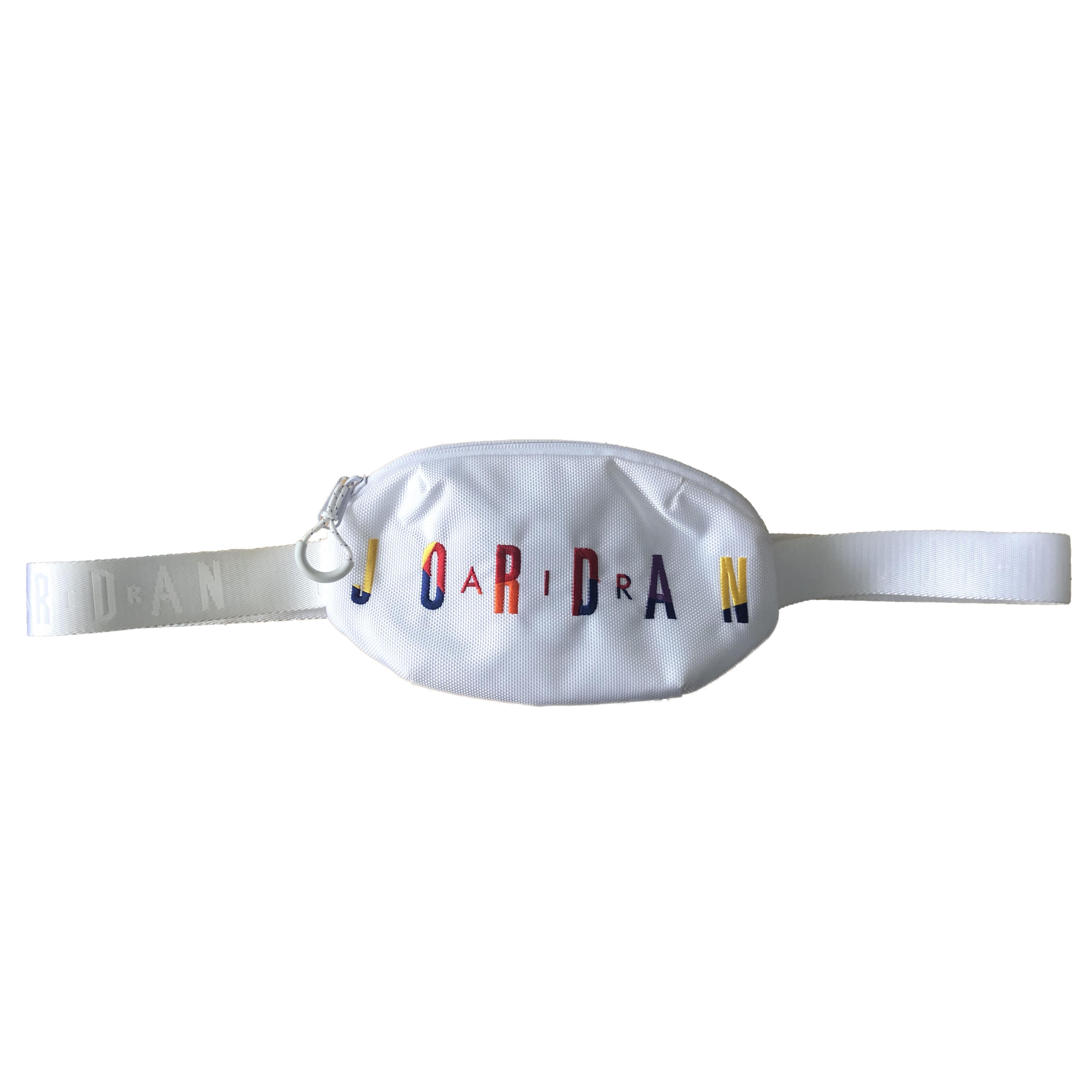 

New Jordan Polyester Crossbody Bag, Sling Bag, Fanny Pack Regular Unisex White 9A0332-W4H 24.9*2.0*15.0CM
