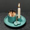 1 шт. Керамічний набір для пахощів - Багатофункціональний домашній декор, 4-в-1 підставка для пахощів та шавлії, тримач для пало санто та свічок
