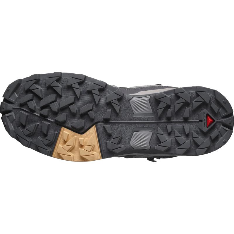 SALOMON X ULTRA 5 Mid top Hiking Shoes Women's Gray Sneakers L47754500020