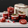 He Baifu Microwaveable Stainless Steel Bento Lunch Box Set