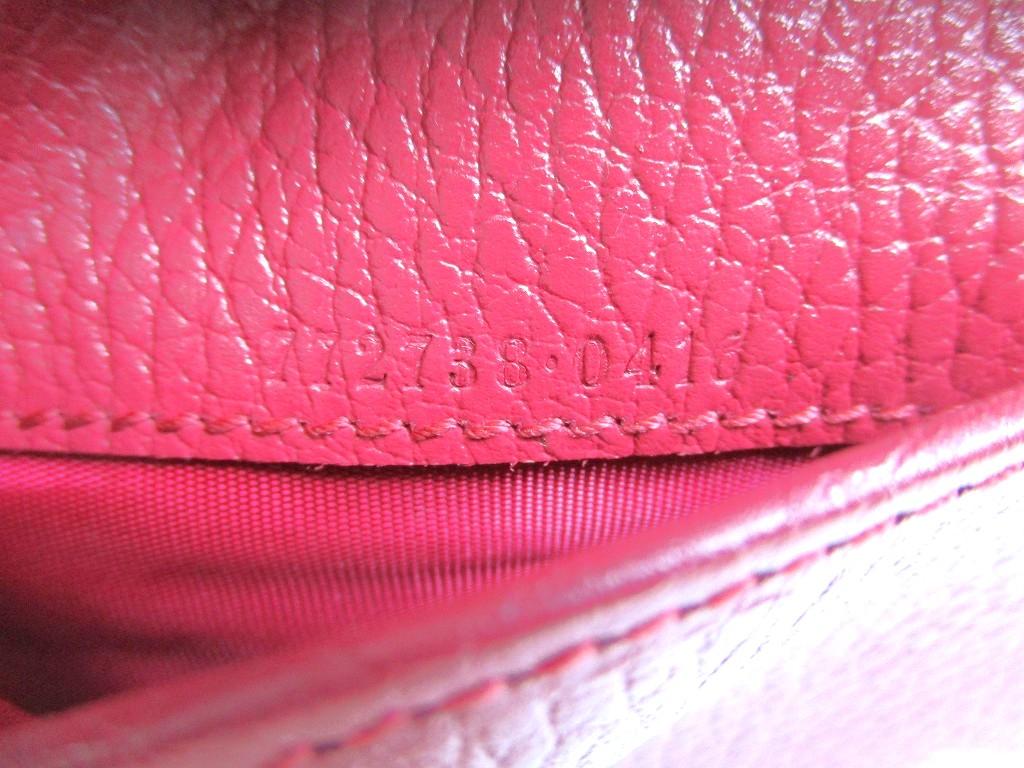 Authentic GUCCI Double G Black Red Leather Bifold Wallet Compact Wallet #b089  Open box