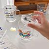 400 ml Kawaii Glas Wasser Flasche Nette Kaffeetasse Tumbler Tragbare Milch Blase Tee Bier Saft Tasse Mit Deckel Stroh drink Geschenk