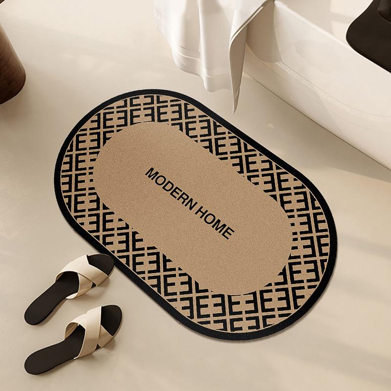Diatom Mud American Anti-skid Can Be Cut, Easy To Clean, Water-absorbing Quick-drying Floor Mat