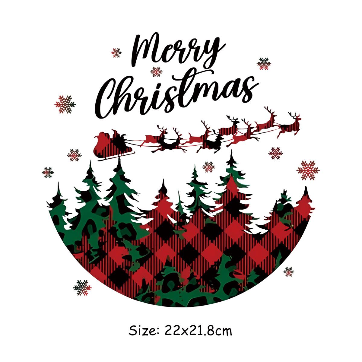 

Креативная рождественская нашивка для одежды Термопресс Аппликация DIY Толстовки Наклейки для одежды Parches Ropa Футболки Наклейки Нашивки