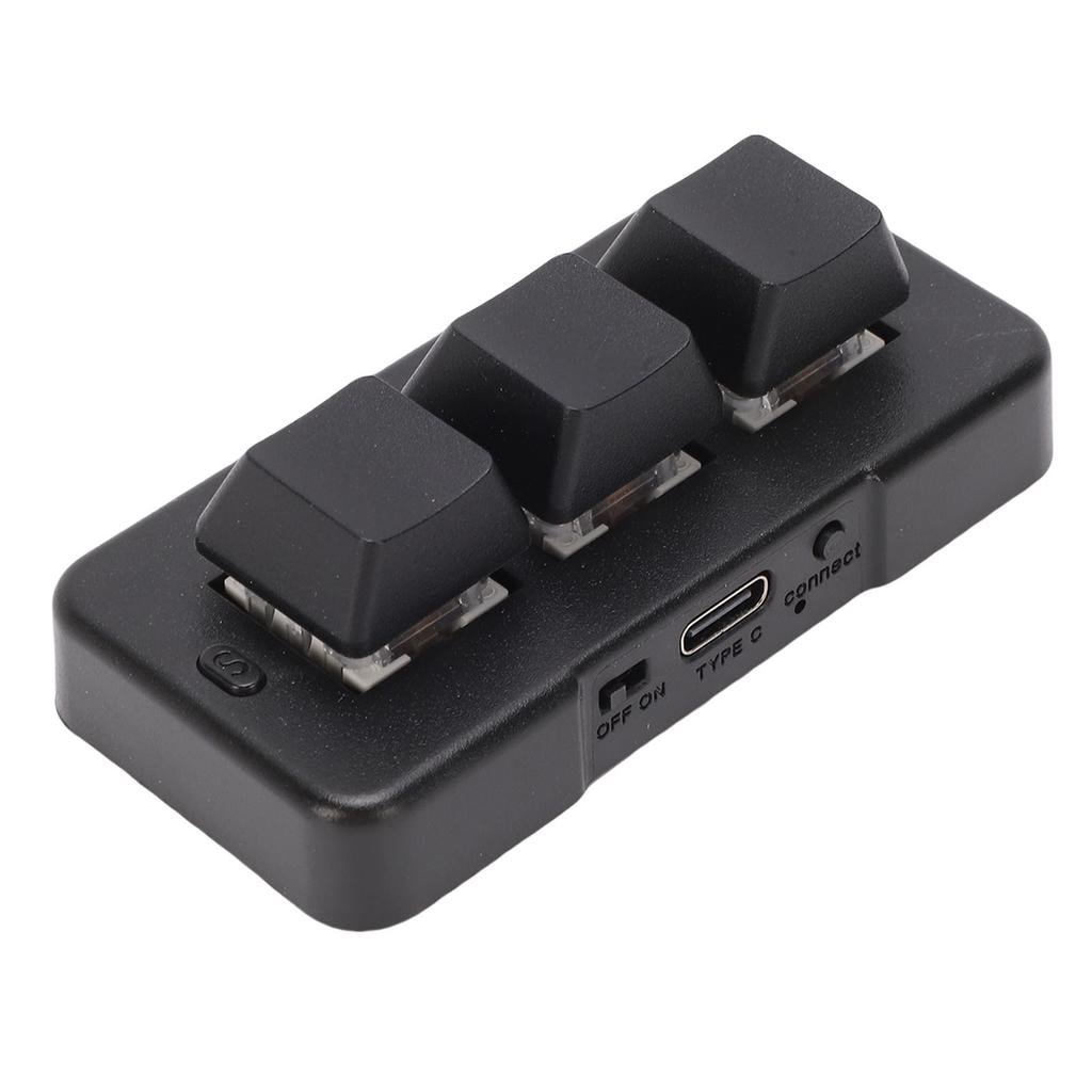 3-Tasten-Tastatur 3 Modi Kabelgebunden 2,4G Anpassbare Mechanische Gaming-Tastatur 230mAh für PC-Computer