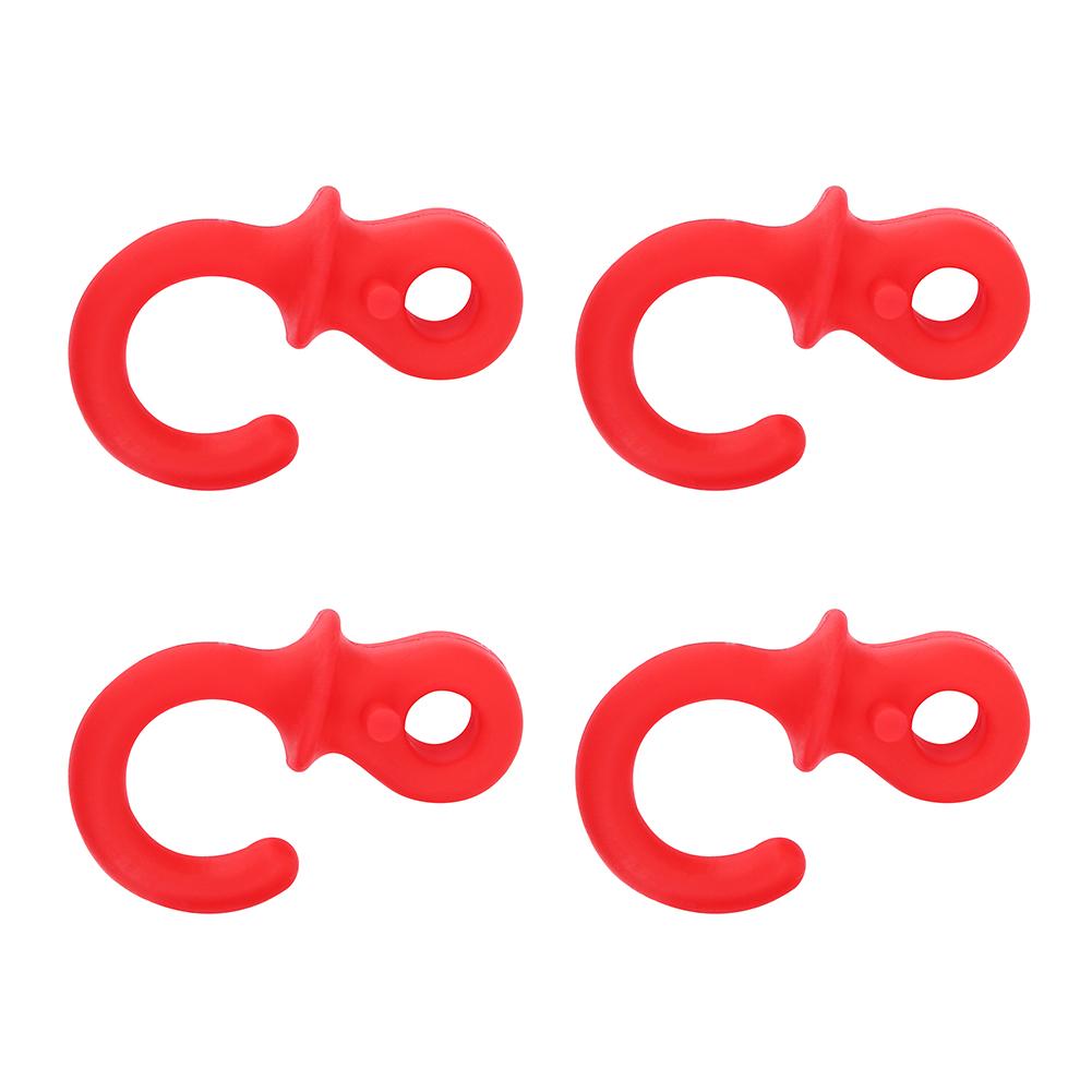 4Pcs Durable Rubber Compound Bow String Stabilizer Vibration Damper Shock Absorber(Red)