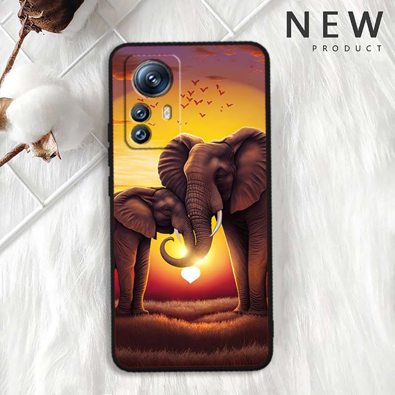Cartoon Anime Animals For Xiaomi Mi 15 14 13 13T 12 12T 12S 11 11i 11T Pro Ultra Lite 5G Black Soft Phone Case