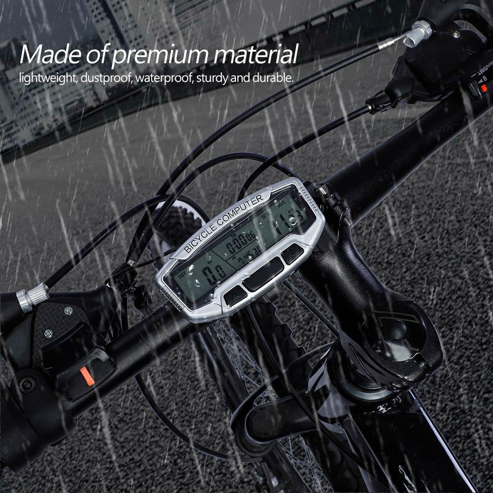 Outdoor Waterproof Wired Bike Computer Odometer Cycling Riding Accessory
