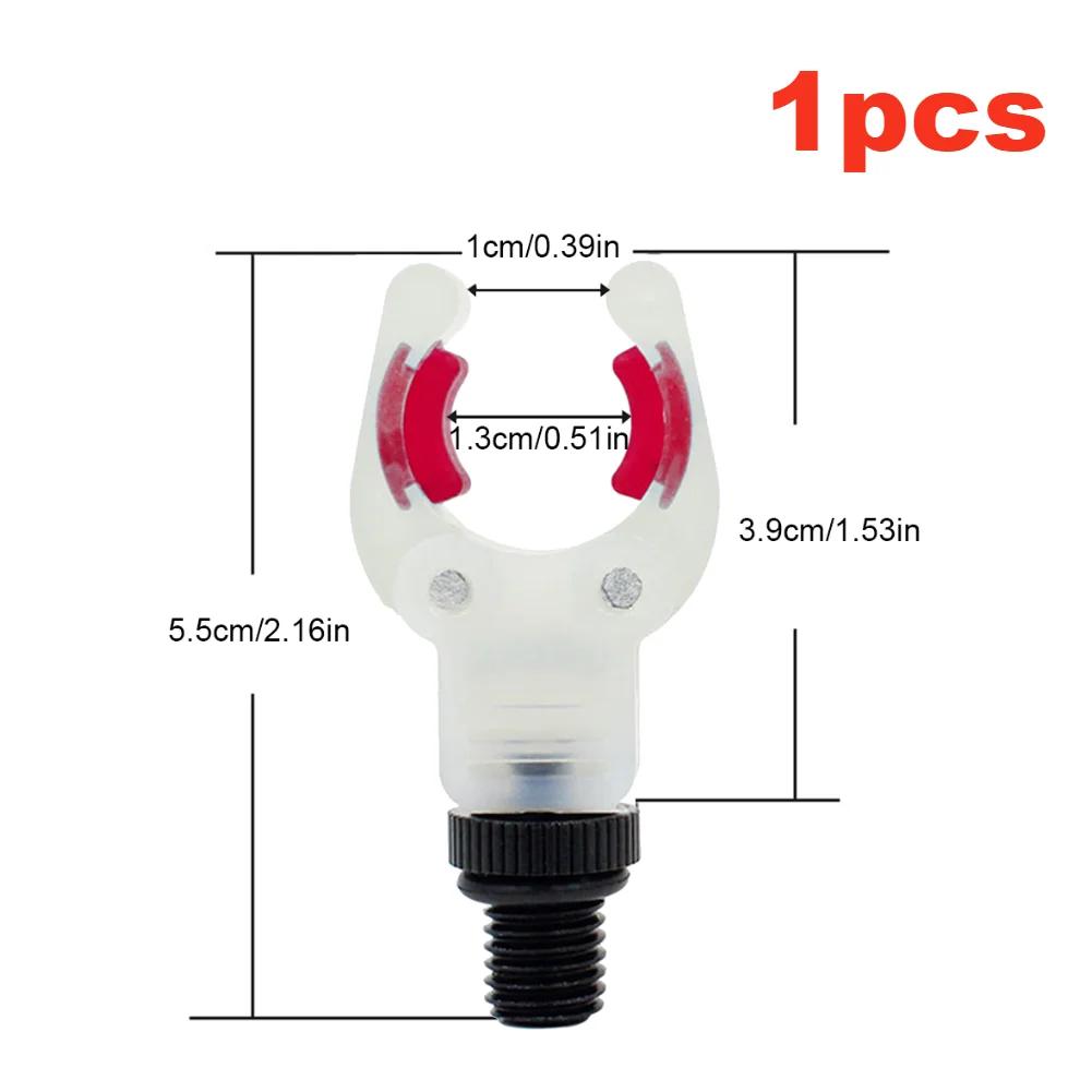 1/2Pcs Luminous Fish Rod Support Stand Heads U Shape Carp Fishing Rod Stand Rest Head Portable Holder Clips Fishing Rod Bracket