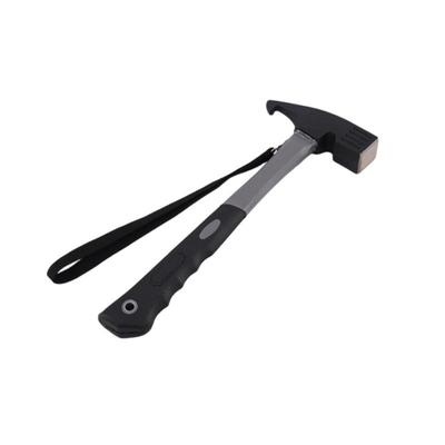 Heavy Duty Camping Hammer Carbon Steel Claw Hammer for Outdoor Tent Ergonomic Grip Camping Hammer Outdoor