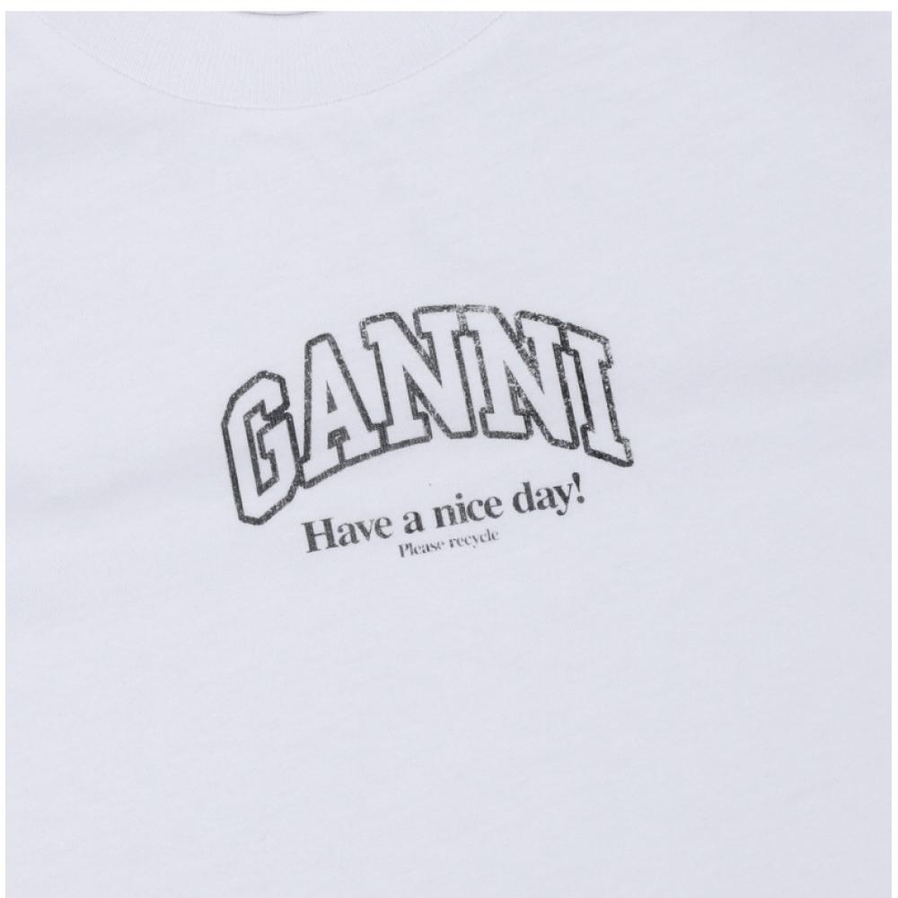 Ganni Women S eSSenTial Logo T ShirT A1050057 151