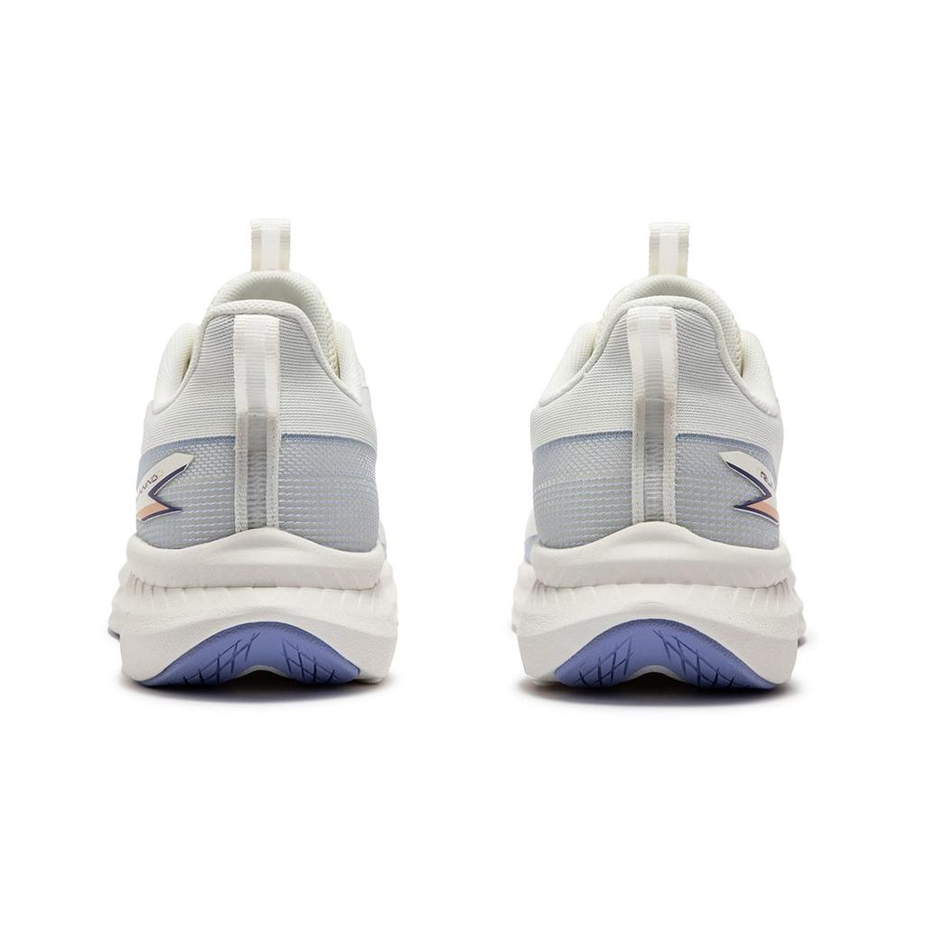 361 Cushioning Abrasion Resistant Breathable Low Top Running Shoes Women's White Gray 582422231-1