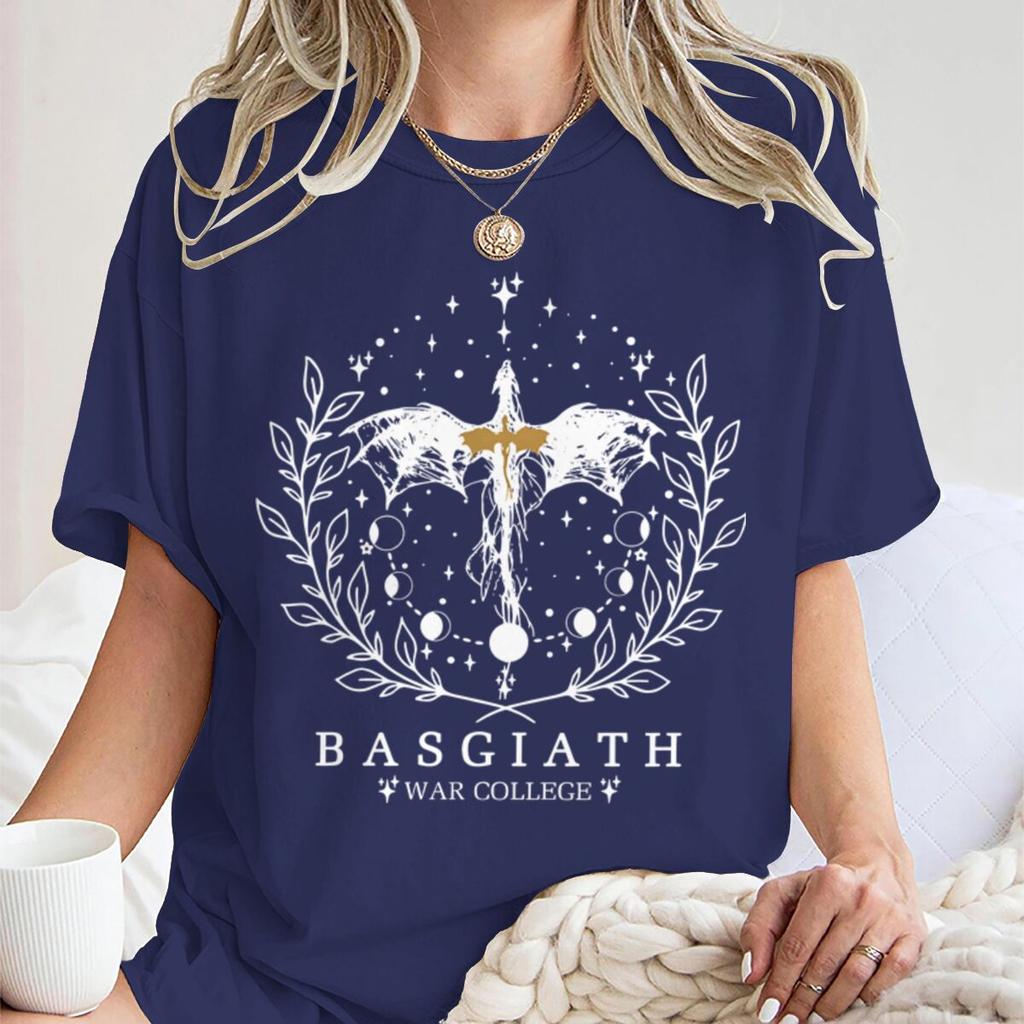 Bookish Dragon Basgiath War College Inspired Tshirt Vintage Fourth Wing Books Fan Unisex Unisex Bookishness Tee