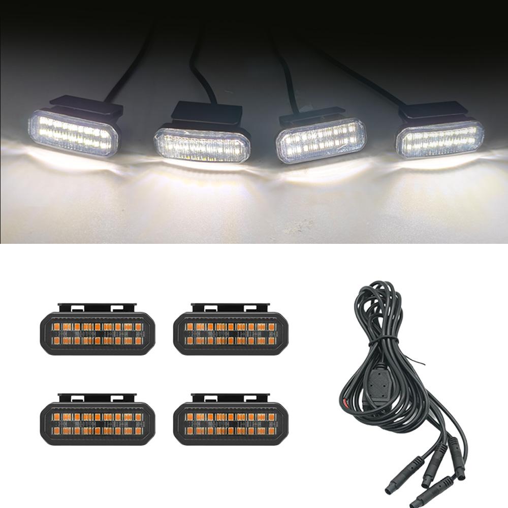 FOR ISUZU D-MAX LED Car Lights Front Grille LED Light Safety Warning Light Harness Car Accessories LED Signal Lamps