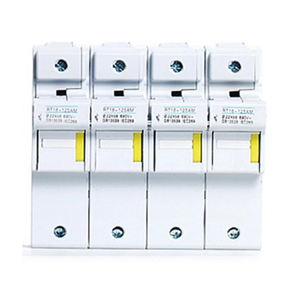 Copper Conductive Fuse Holder RT18125AM with Insulated Shell Perfect for Reliable Overload Protection On Din Rails