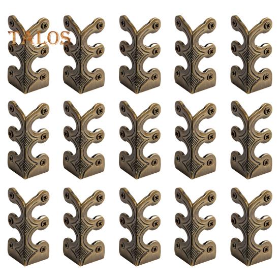 

5/10/15 шт. Защитные уголки с винтами в винтажном стиле из цельного металла для плинтусов, простая установка, защитные уголки для плинтусов 15 pcs бронзовый