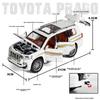 1:24 Escalade Prado Miniature Model Toy Cars Alloy Diecast Sound Light Doors Opened Pull Back Simulation Models for Boys Gifts