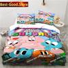 Cartoon The Amazing World Bedding Set Printed single Comforter Quilt Bed Cover Duvet Cover Pillow Case 3 Pieces Kids Adult Size