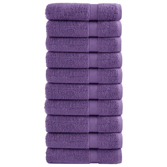 VidaXL Serviettes de Douche de Qualité Supérieure 10 pcs, Draps de Bain, Serviettes d'Invité, Serviettes de Salle de Bain 137358